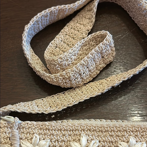 Patchington Cream Crochet Crossbody Bag - Picture 3 of 13